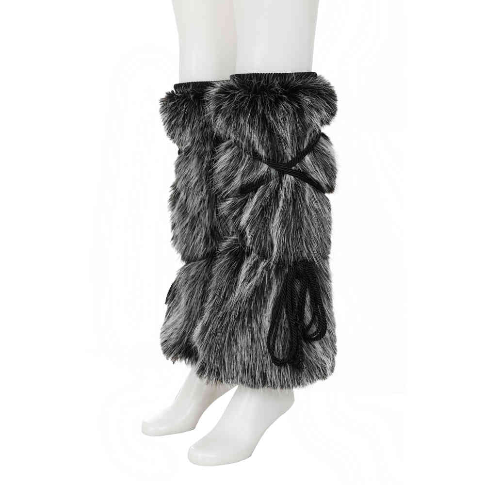 Banned - Fuzzy Leg warmers - Grey